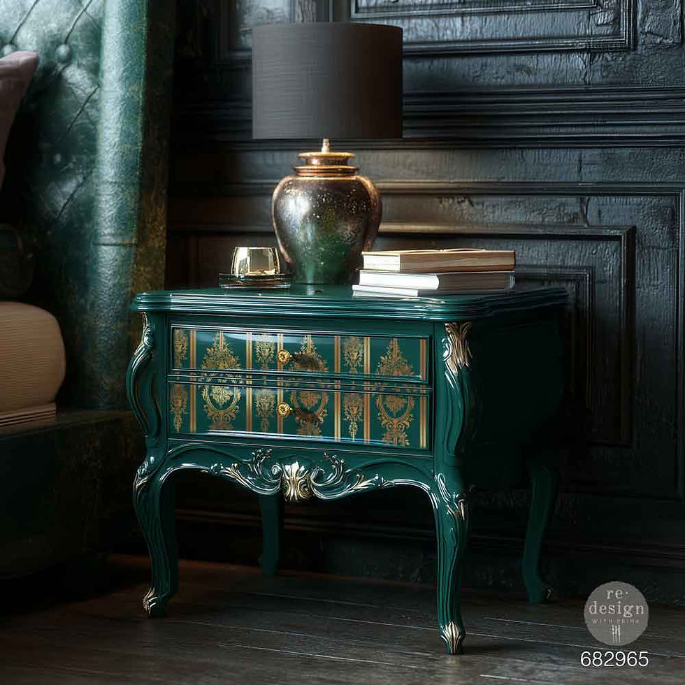 Thumbnail: Chateau Filigre - Redesign with Prima Decor Transfers® Foil
