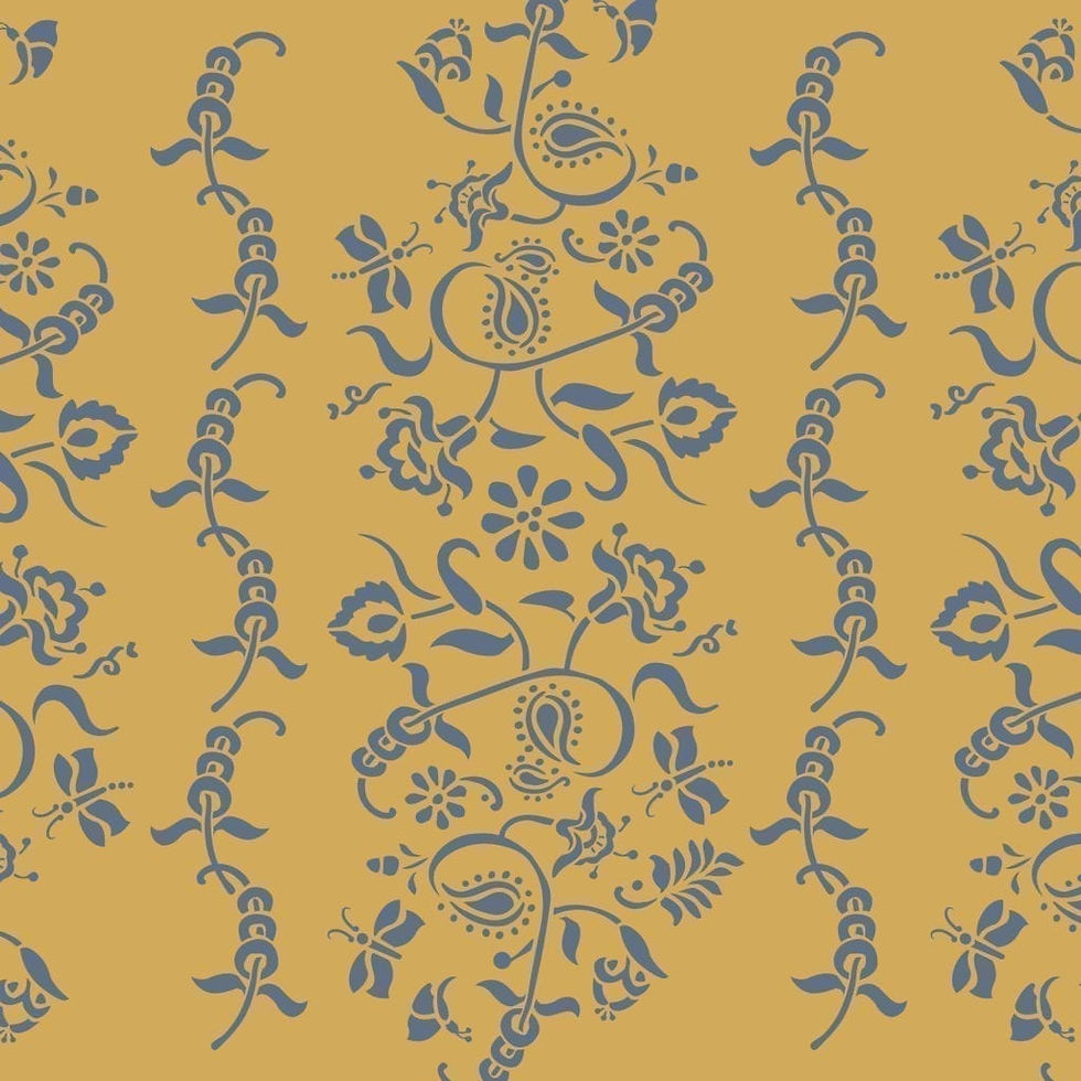 Thumbnail: Annie Sloan Stencil - PAISLEY FLORAL GARLAND Available in Brisbane Queensland Australia. Australia wide shipping daily.