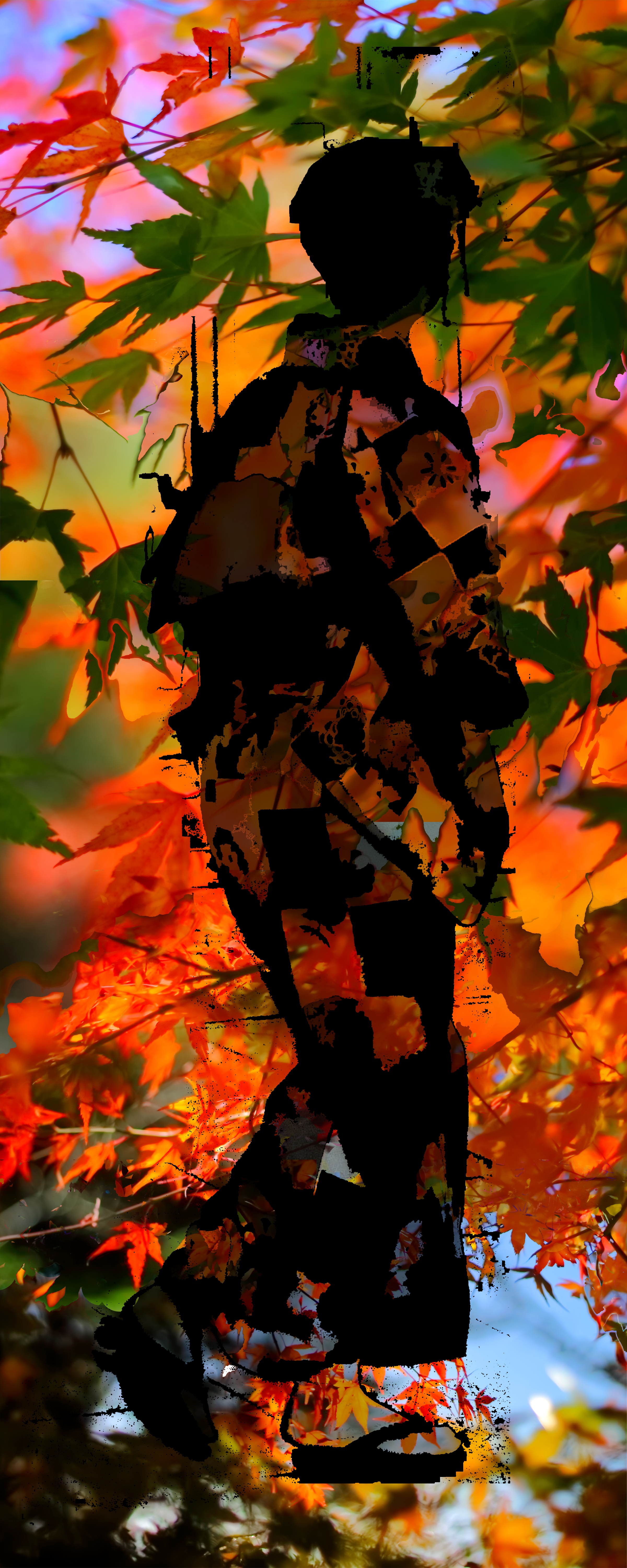 Autumn Kimono, black