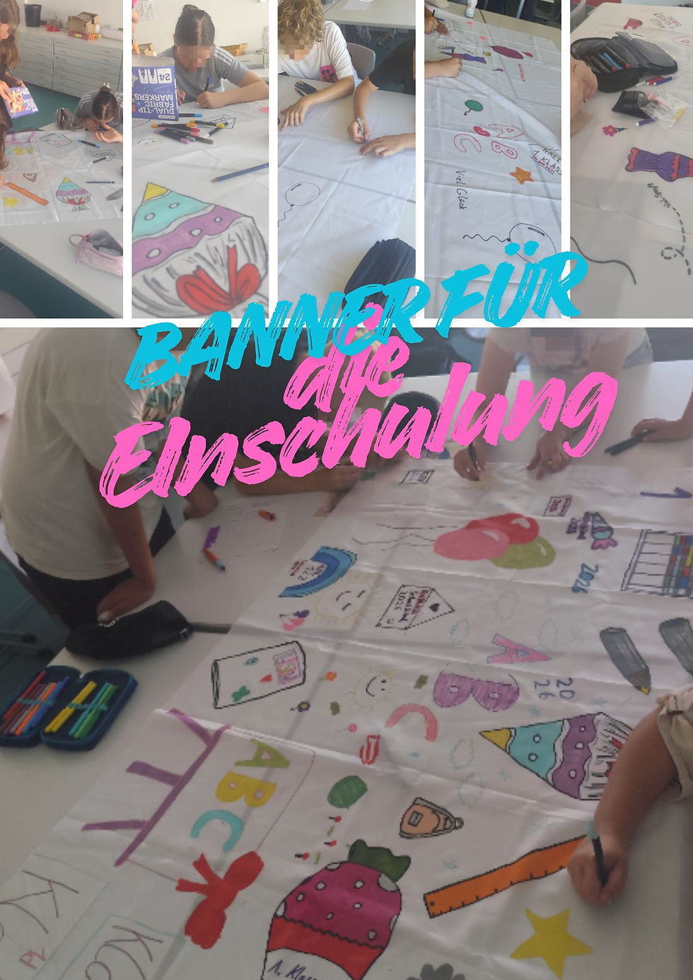 Unsere 6.+7. Klasse gestaltet für die Einschüler