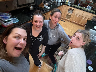 Some of the guests having fun in the morning at the retreat