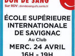 DON DE SANG - RDV SAVIGNAC