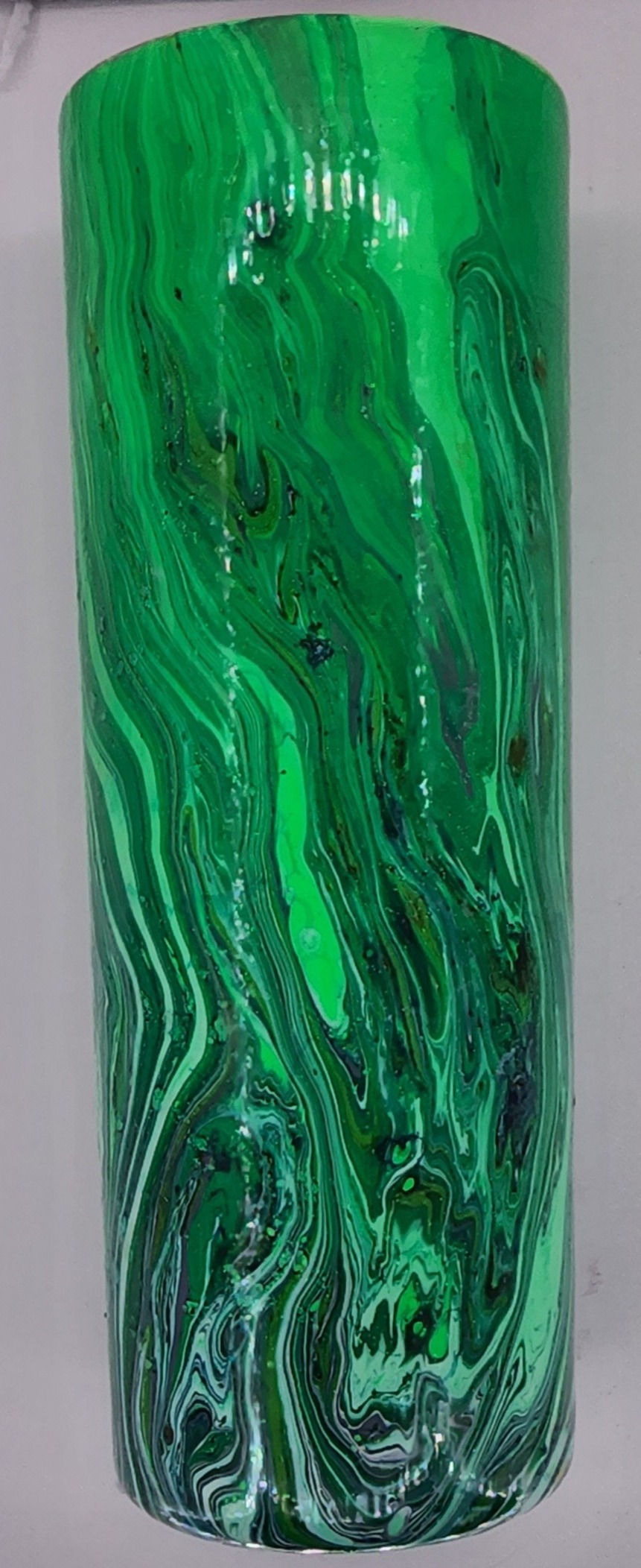 Lime Green Marbled 20oz Straight Tumbler