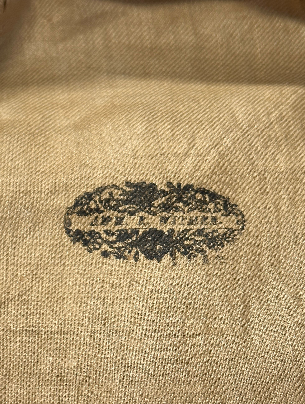 Thumbnail: Red Floral Figured Silk Waistcoat ID'd To A. R. Witener