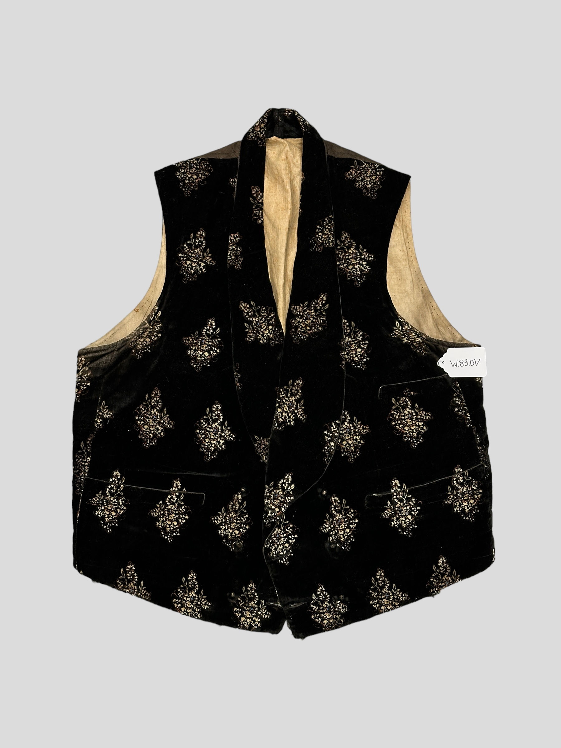 Double Breasted Velvet Waistcoat