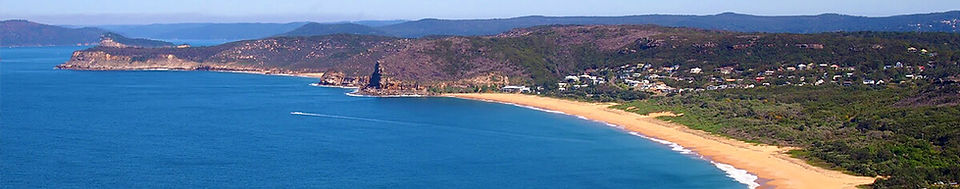 Panoramic ariel photo of beutiful beach