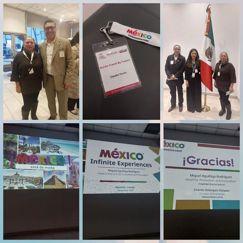La agencia de viajes Duran Travel By Fraveo participó en una capacitación organizada por la Secretaría de Turismo de México