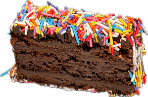 פרוסת עוגה פארטי ריינבואו ללא רקע .png