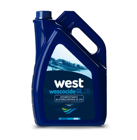 Solución de glutaraldehído activo al 2% Wescocide gL-28 West AYGPHARMA