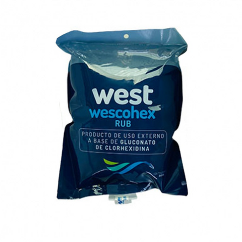 Gel de manos , higiene de manos Wescohex Rub Hand rub Gel AYGPHARMA WEST