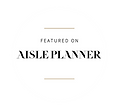 Featured on Aisle Planner logo in a white circle on black background.