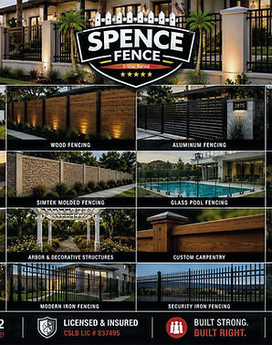 Spence Fence Samples