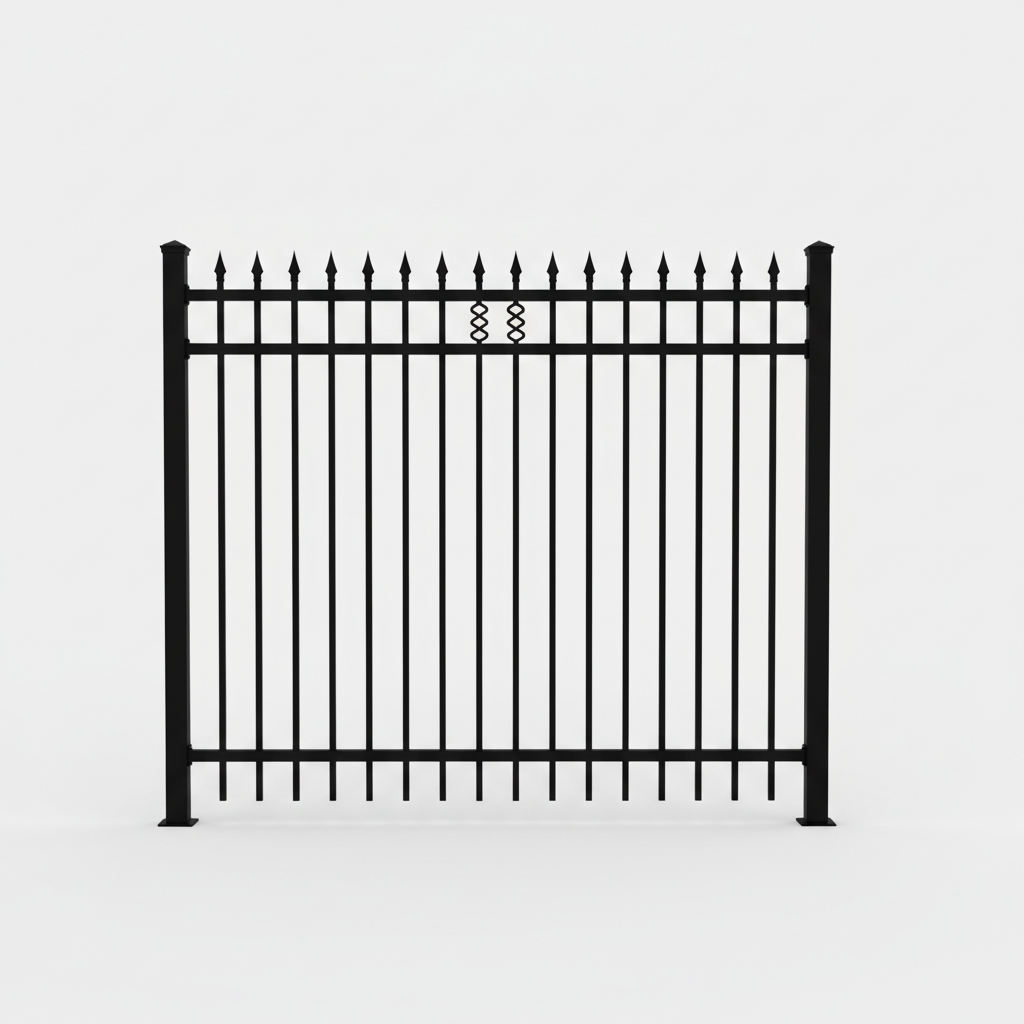 Black Ornamental Fence