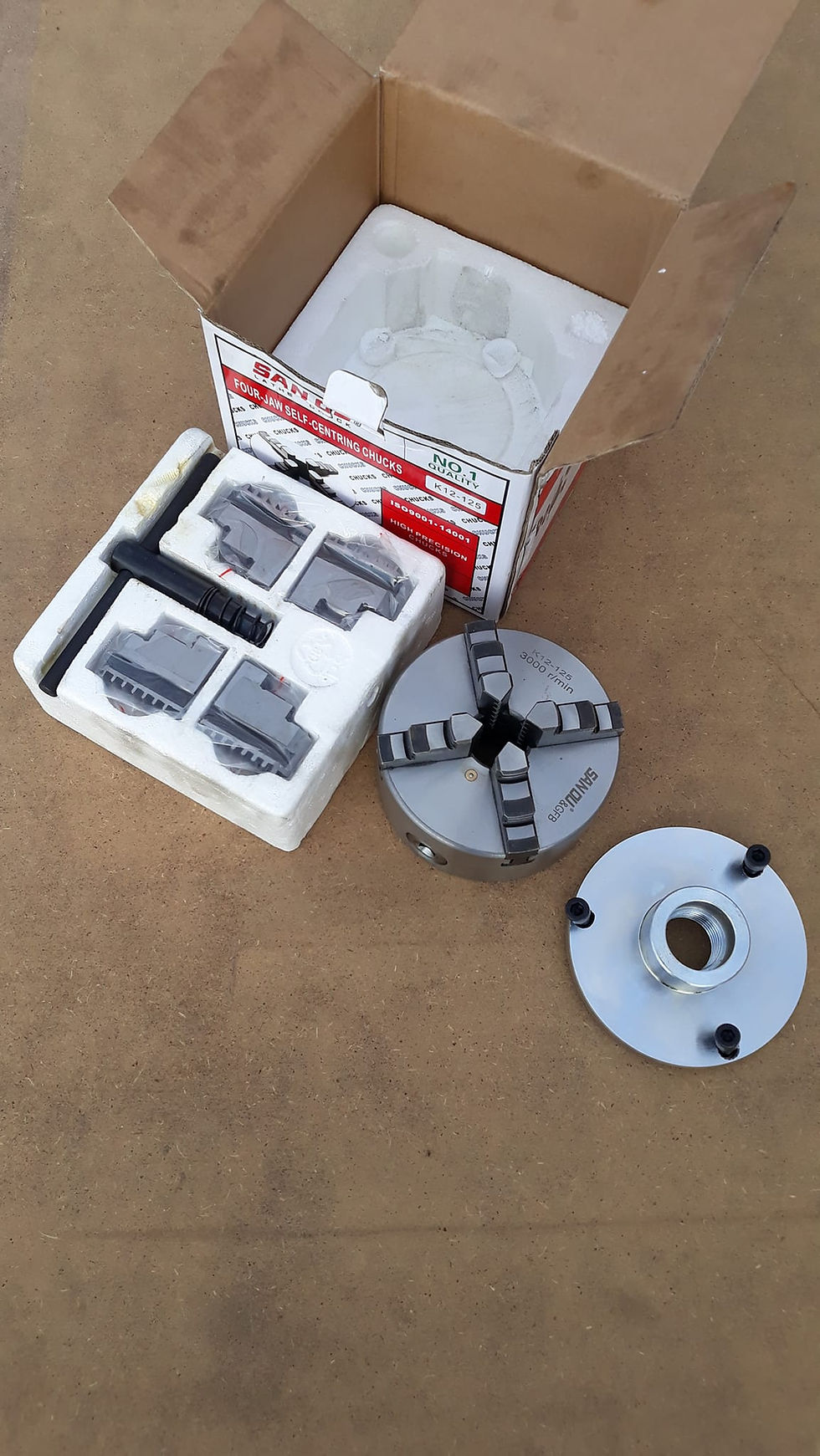 Küçük resim: 125/4 Ayak Torna aynası (FLANŞLI) Sanou