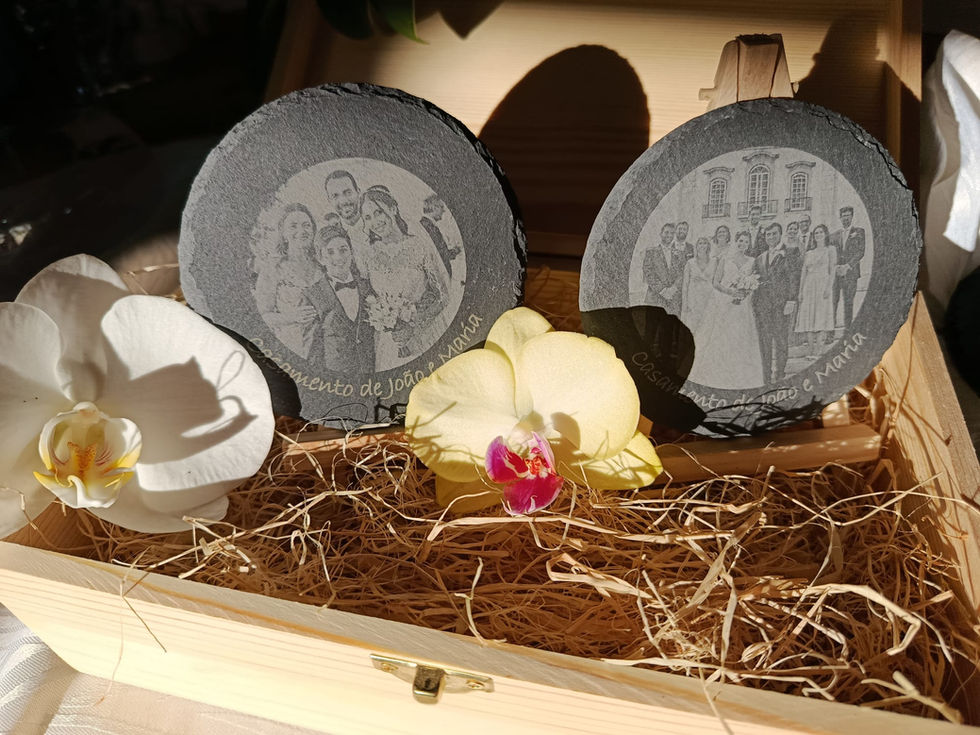 Black stone engraving 