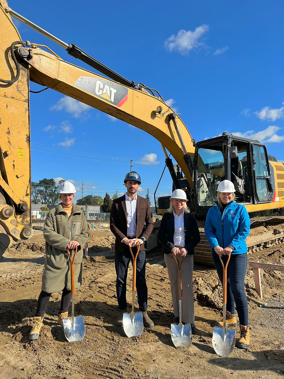 Minister of Education- Stephen Lecce, Minister of Infrastructure- Kinga Surma & MPP Chrisine Hogarth