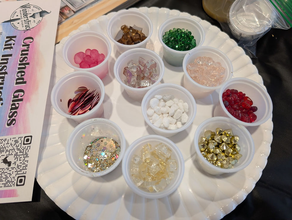 Thumbnail: DIY Crushed Glass Panel Valentine Cafe