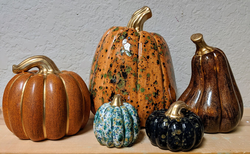 Ceramic Pumpkin Glazing Class Oct 8th 6 pm