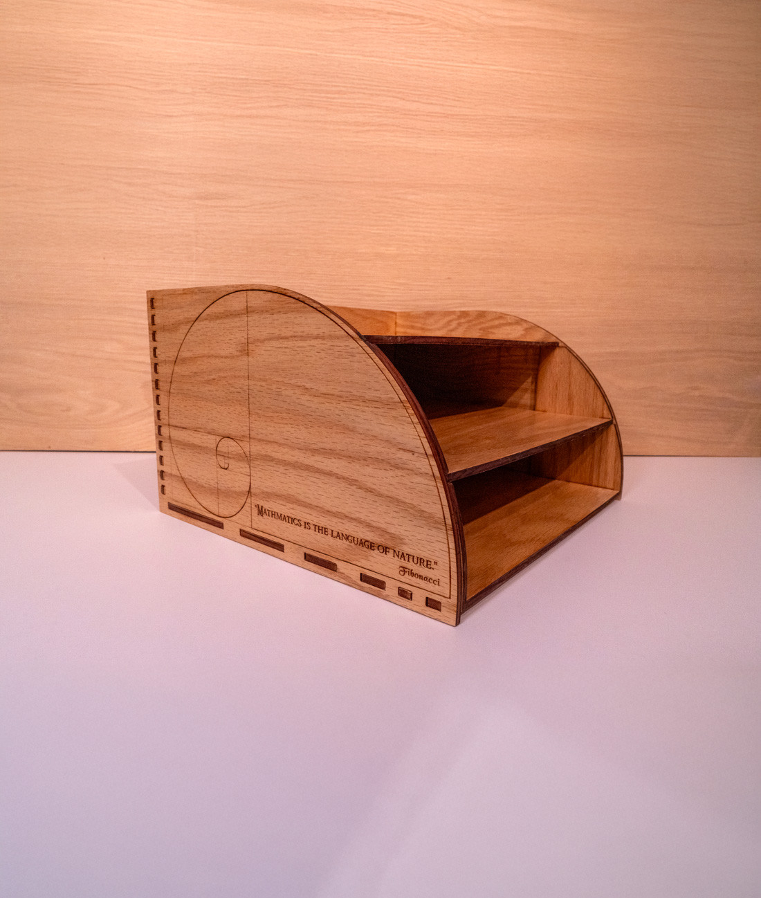 Fibonacci Desk Shelf