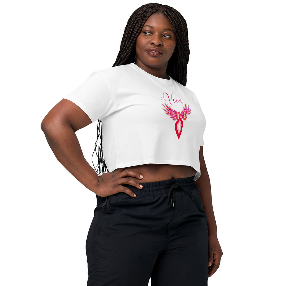 Thumbnail: Women’s Viva la Flying Vulva crop top