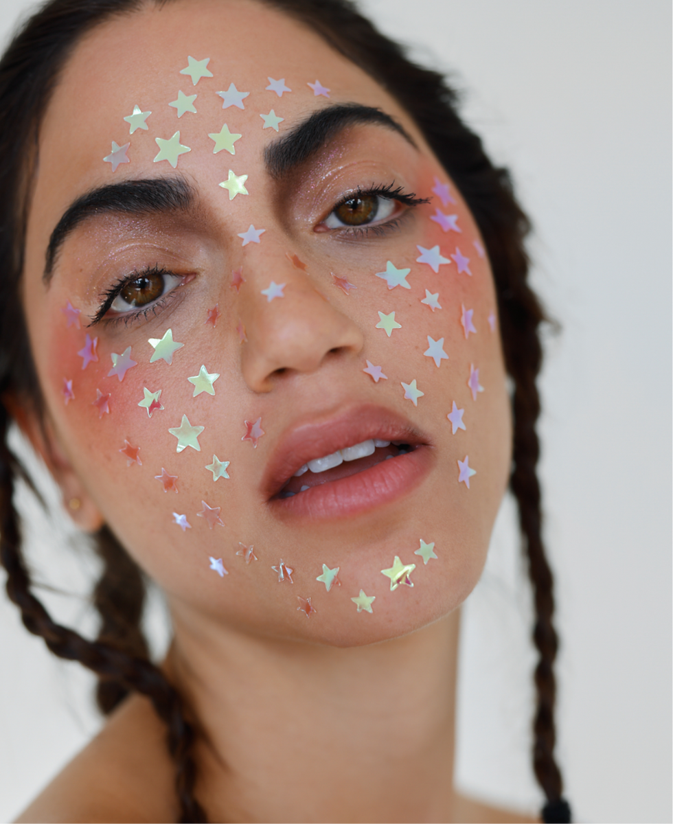 Model with stars on face, image by Oliver Archer