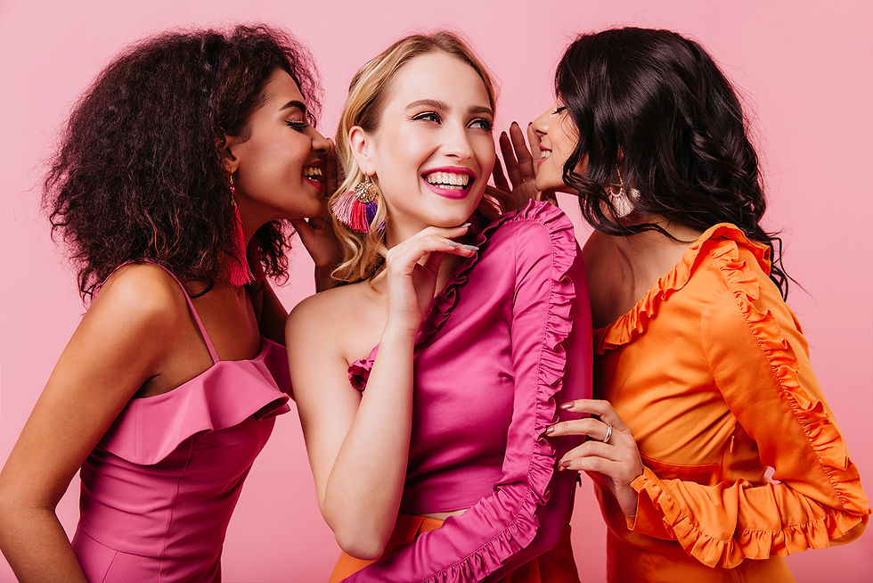 3 women whispering