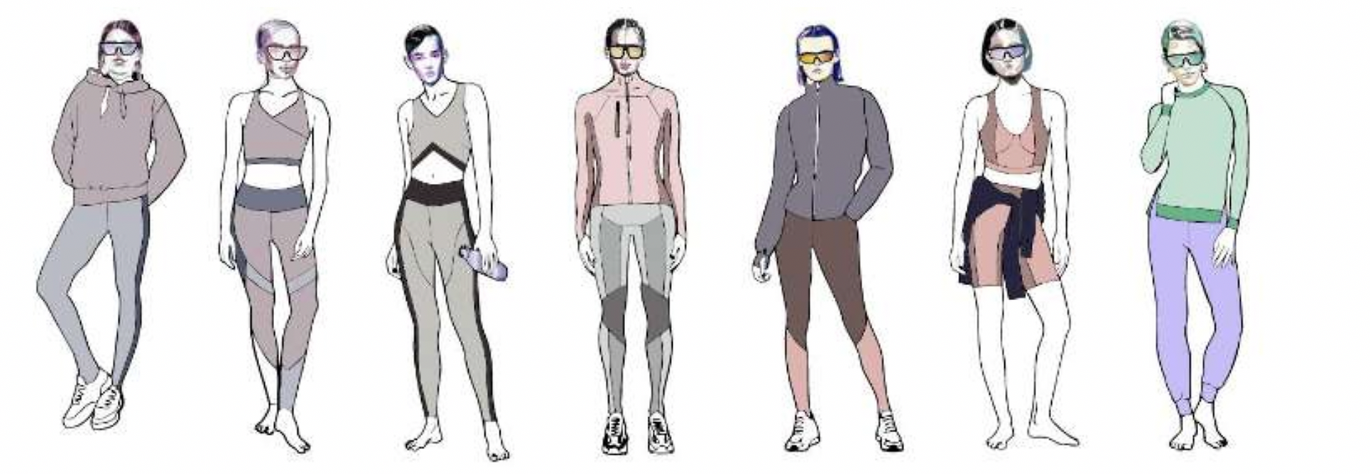 swim wear runway sketch