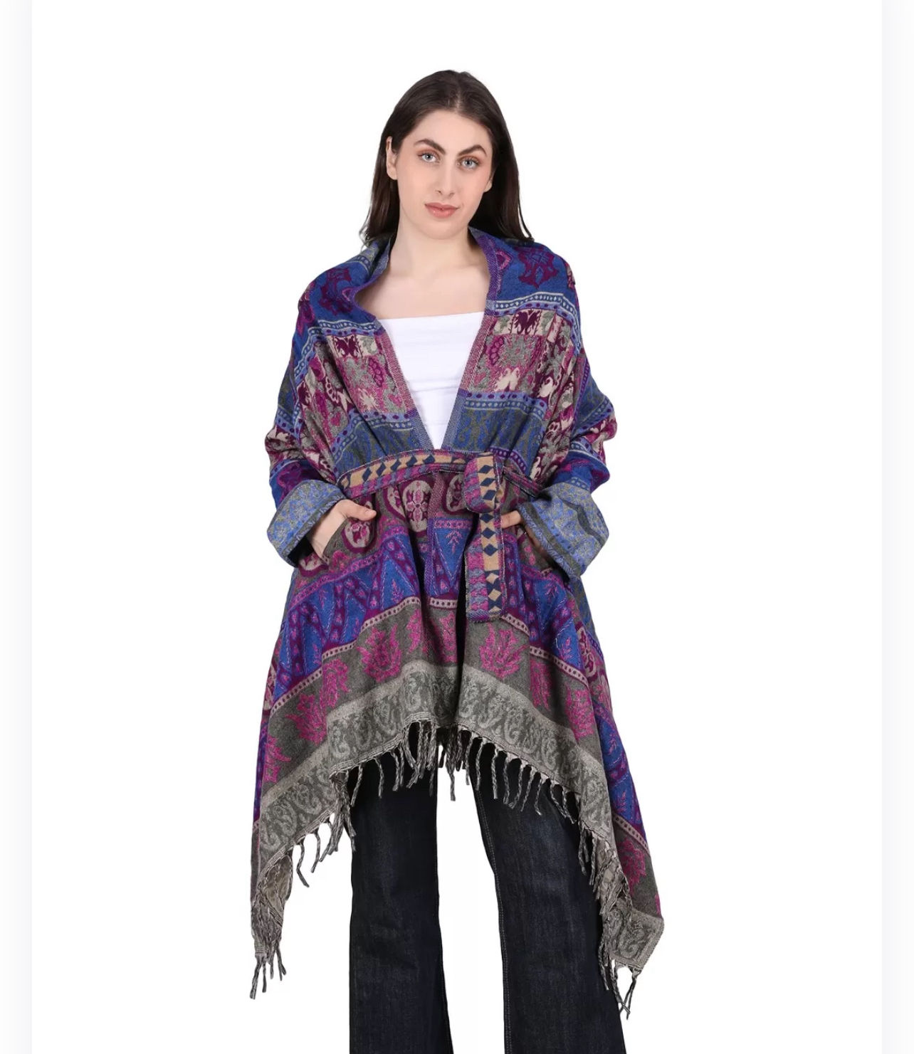 Shawl Hooded Poncho
