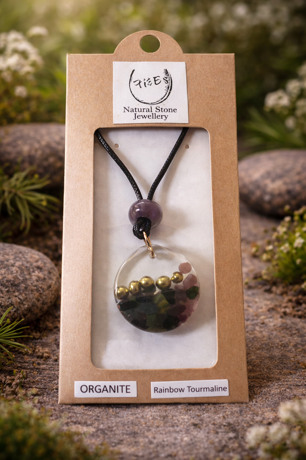 Organite - Rainbow Tourmaline Necklace