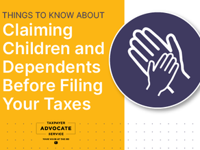 TAS Tax Tip: Valuable information about child and dependent-related tax benefits