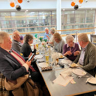 Annual Dinner - Table of members eating
