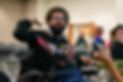 Man in a wheelchair trained by New reflections with the impact of soft skills