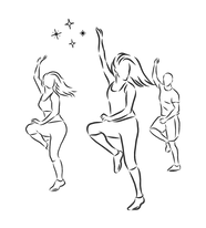 Illustration einer Tänzerin