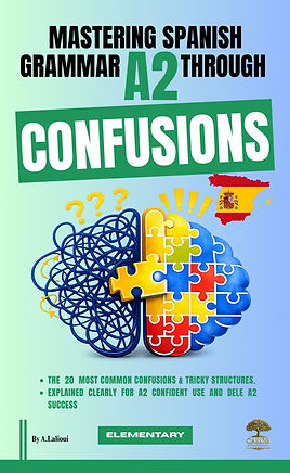 Cover of Mastering Spanish Grammar A2 Through Confusions