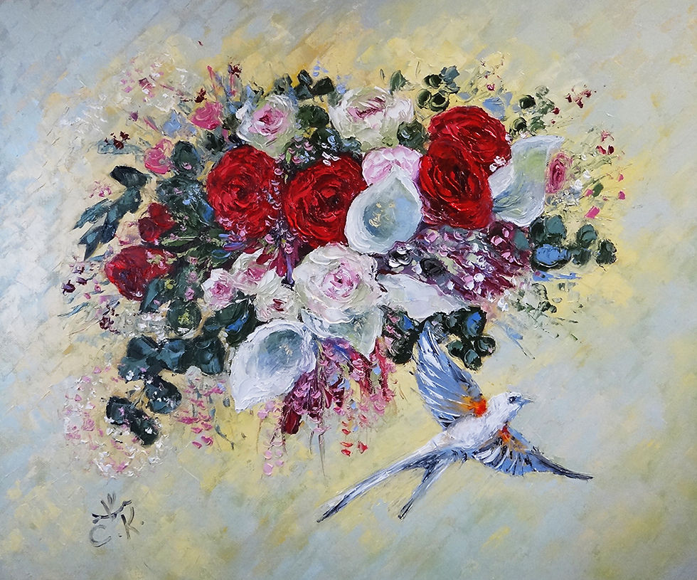 Цветы и птицы (011), 2018