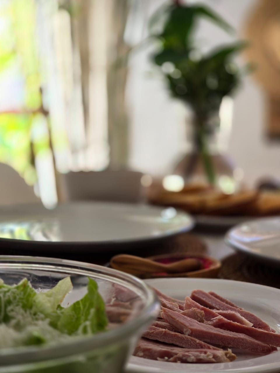 Traditional Easter food on the table