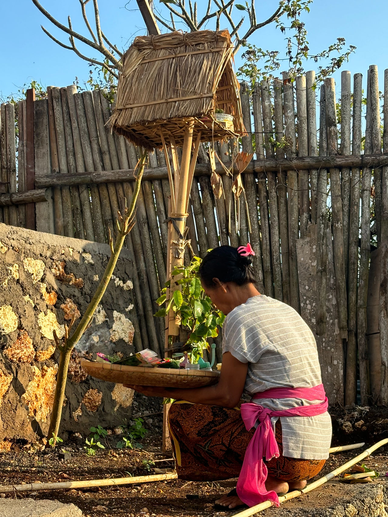 Morning rituals in Bali