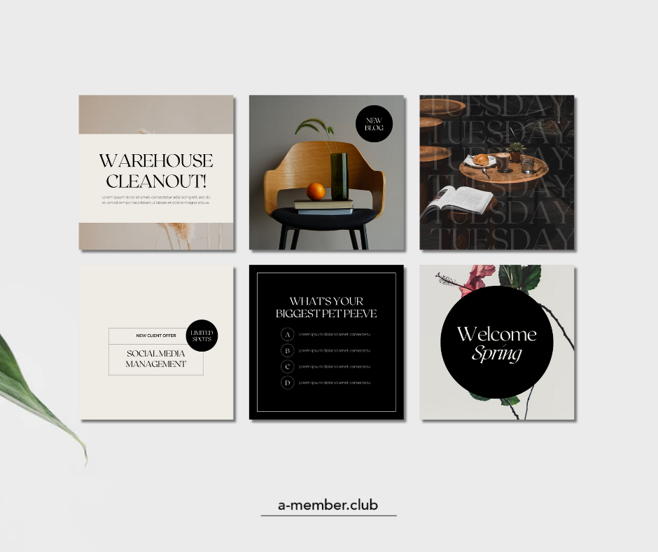 Thumbnail: 60 Modern Minimalist Social Media Templates