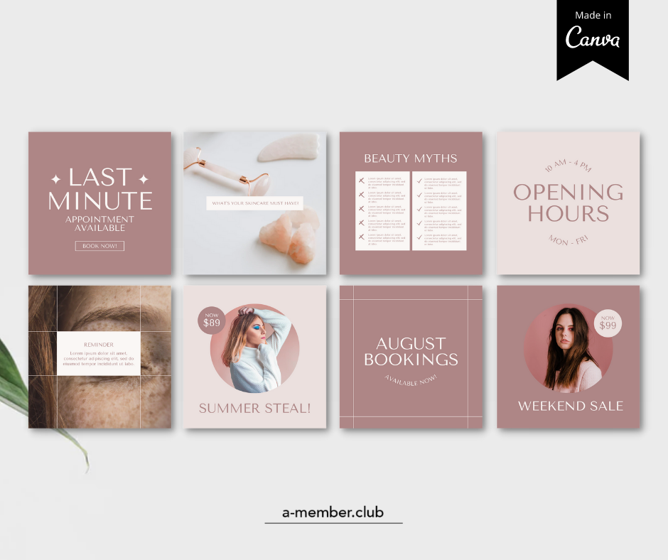 Thumbnail: Beauty Social Media Templates