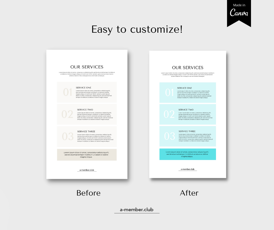 Thumbnail: Services and Pricing Template