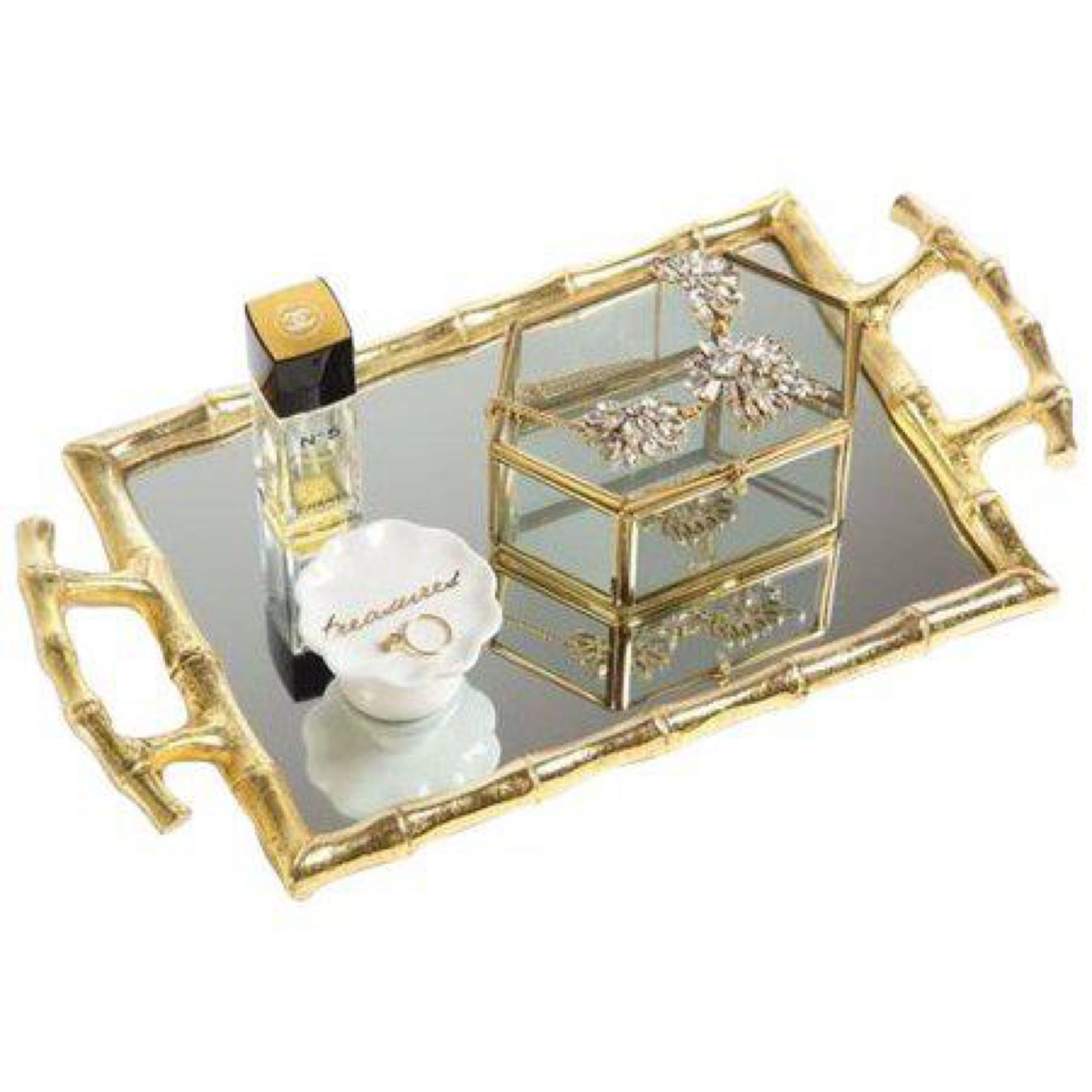 8 Oak Lane Bamboo Vanity Tray
