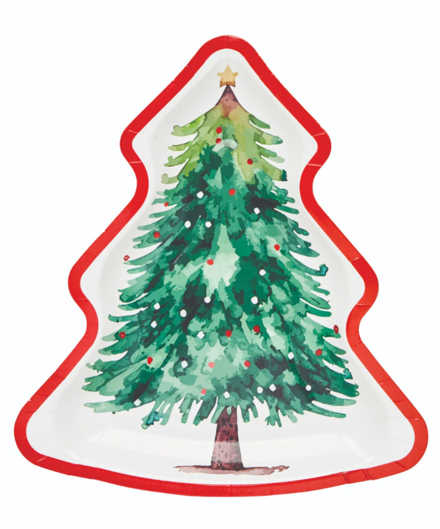 Sophistiplate- Die Cut Tree Salad Plate