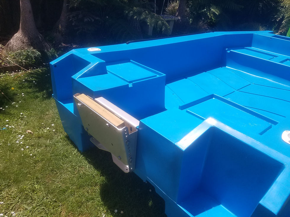 Thumbnail: Bare Hull with Jack Plate, Grab Ropes and bow roller.