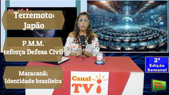 Canal TVi Plantão de notícias.Terremoto no Japão/Maricá: Defesa Civil/Maracanã identidade brasileira