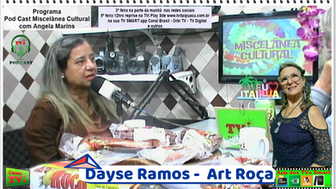 Canal TVi miscelânea cultural, entrevistando a Dayse Ramos, Art Roça.