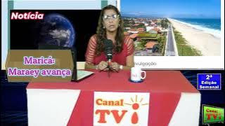 Canal TVi plantão de notícia, 2ª edição. Europa, calor extenso/Maricá Maraey/avançam/Brasil 2 x 1