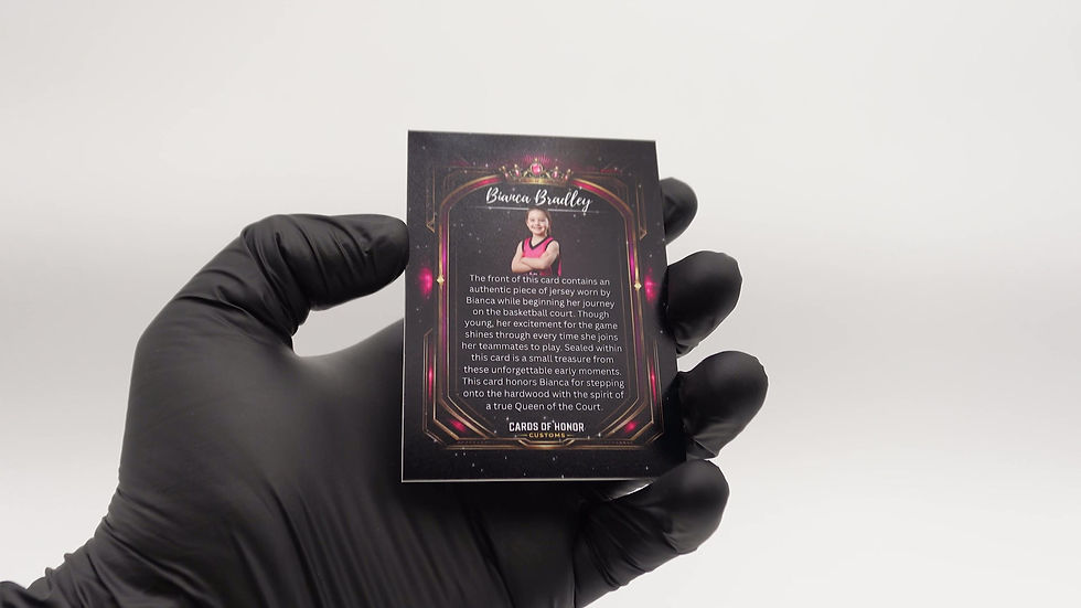Thumbnail: Queen of the Court - Custom Jersey Card (Relic Edition)