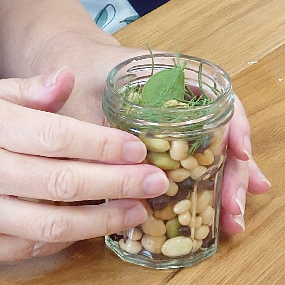 秋の保存食づくりワークショップの様子