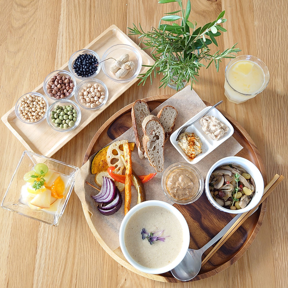 秋の保存食づくりワークショップのランチ