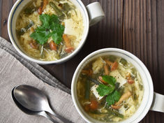 【わらびの水煮のアレンジレシピ】『わらびと豆腐のかきたまスープ』